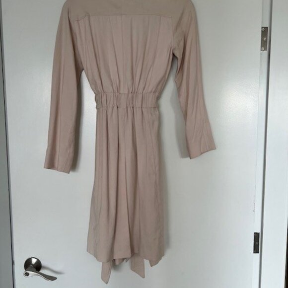 Club Monaco Elila Soft Trench Pale Pink - Size XS - Picture 3 of 4